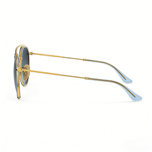 Double Bridge Round Sunglasses